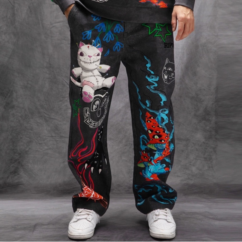 Travis Graphic Wide Leg Pants (RIPNDIP)
